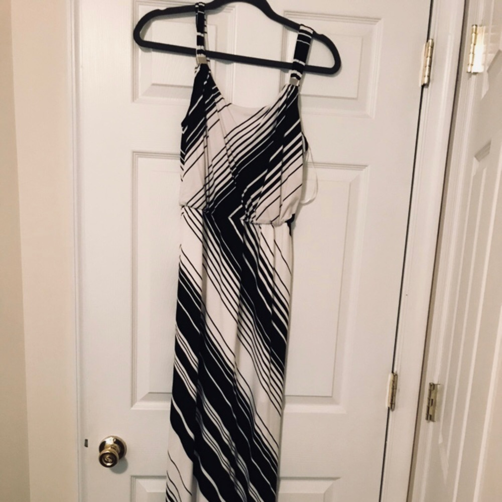 WHBM Maxi Dress with Metallic Detail
